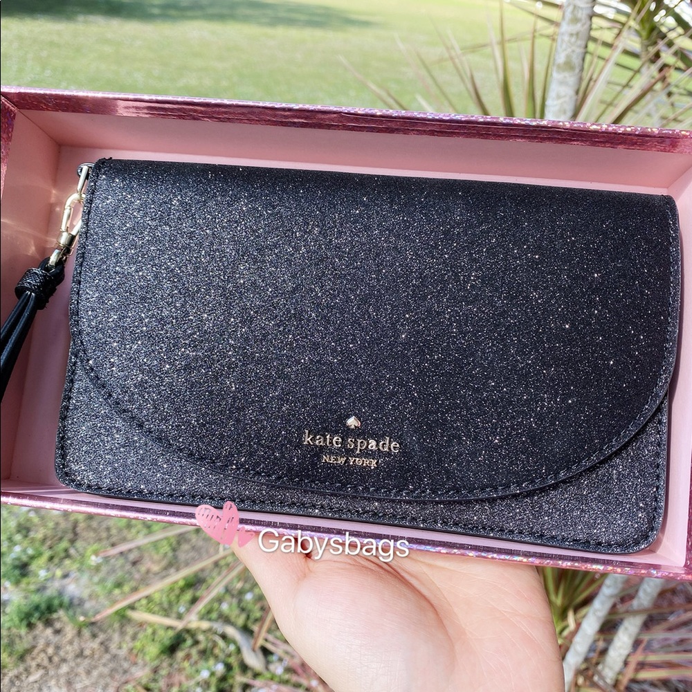 LAST1NewInBox💕Kate Spade Giftable Wristlet Black - Picture 1 of 5